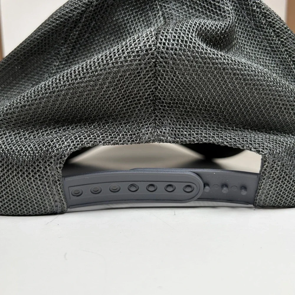 Advanced Elements Trucker Hat Black Grey Mesh Snapback Baseball Cap Logo